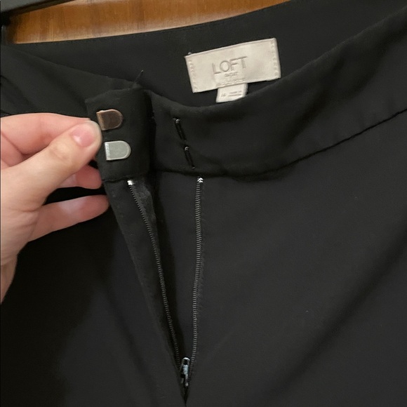 LOFT UEC Women’s Size 14 Black Dress Pants trousers with side detail 4 pockets - Picture 3 of 9